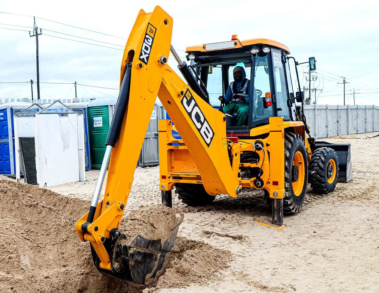 JCB 3DX Eco Backhoes are the backbone of Amanzi Plant Hire