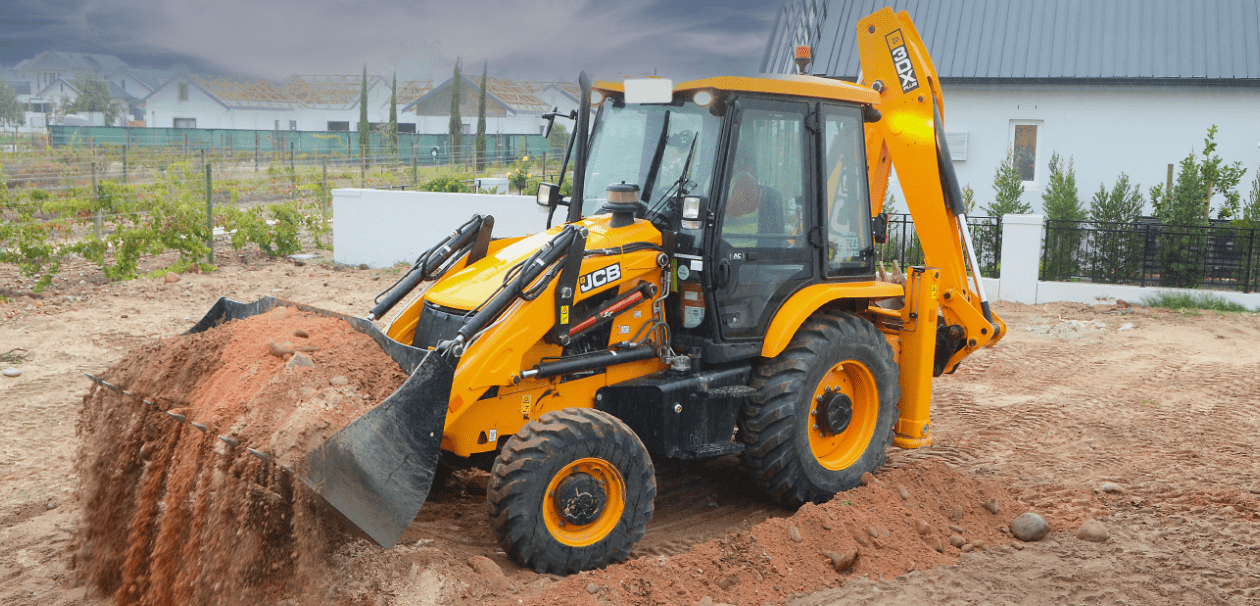 JCB Backhoe is indispensable on Paarl Housing Development