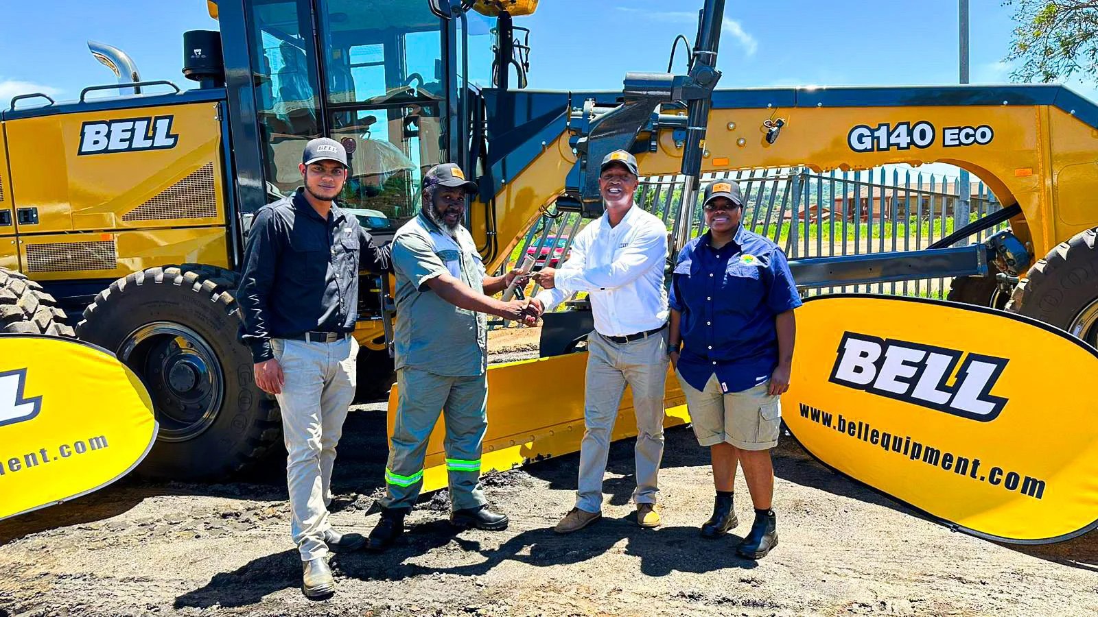 Maphumulo Local Municipality takes delivery of first Bell G140 Eco Grader